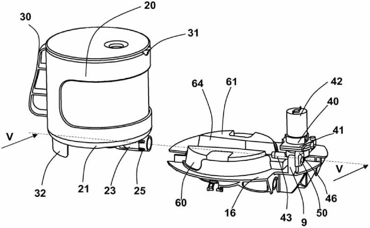 Appliance for preparing infused beverages having a removable store