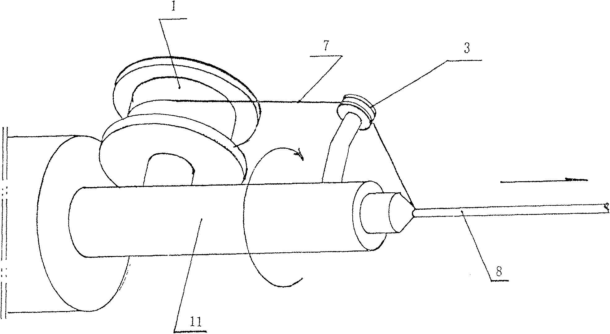 Method and its device for high speed winding metal wire on core wire