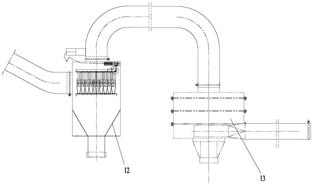 Cyclone dust removal system and flow adjustment device for dust collector and bulk material transport vehicle