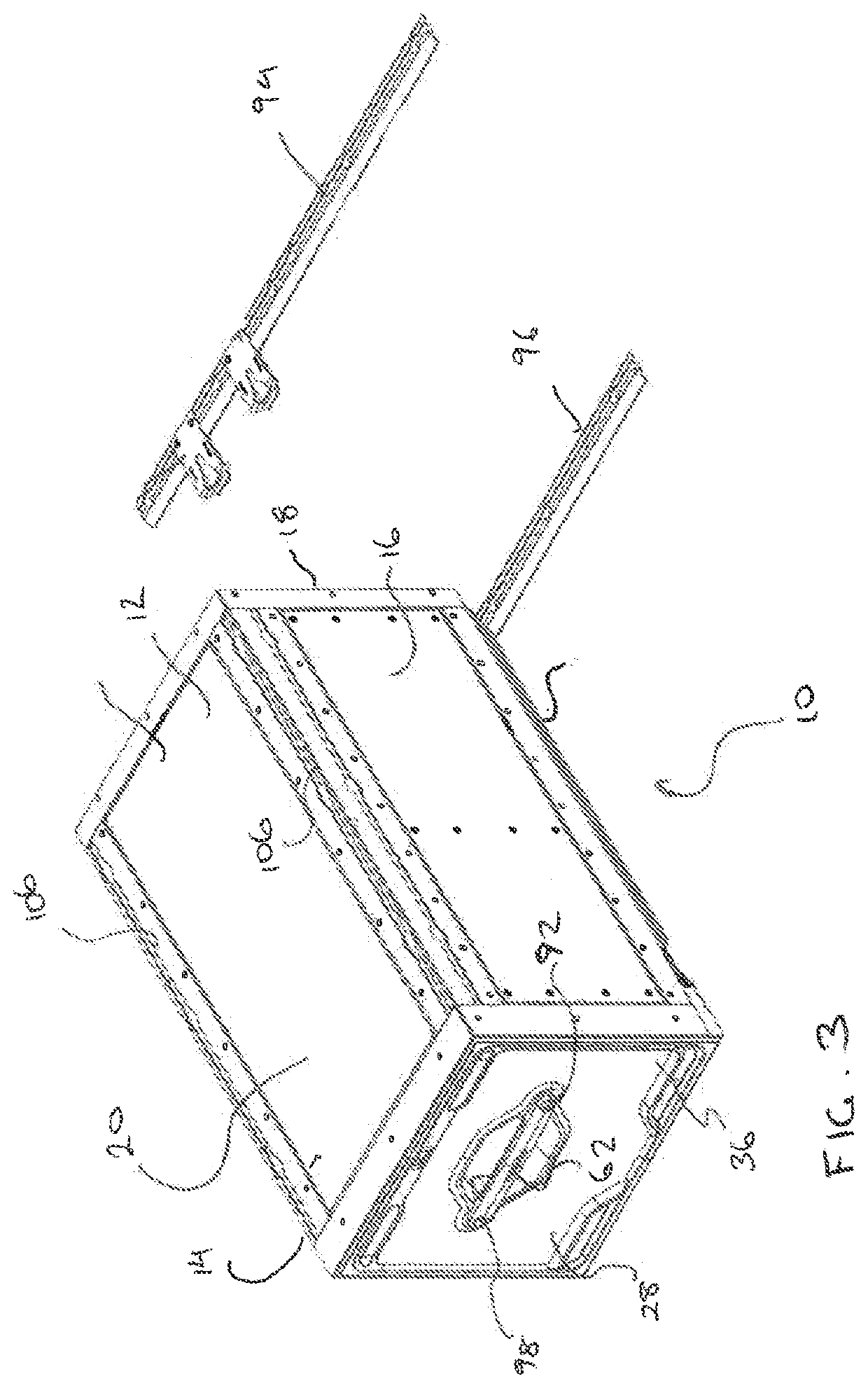 Storage system suitable for installation in or on a vehicle