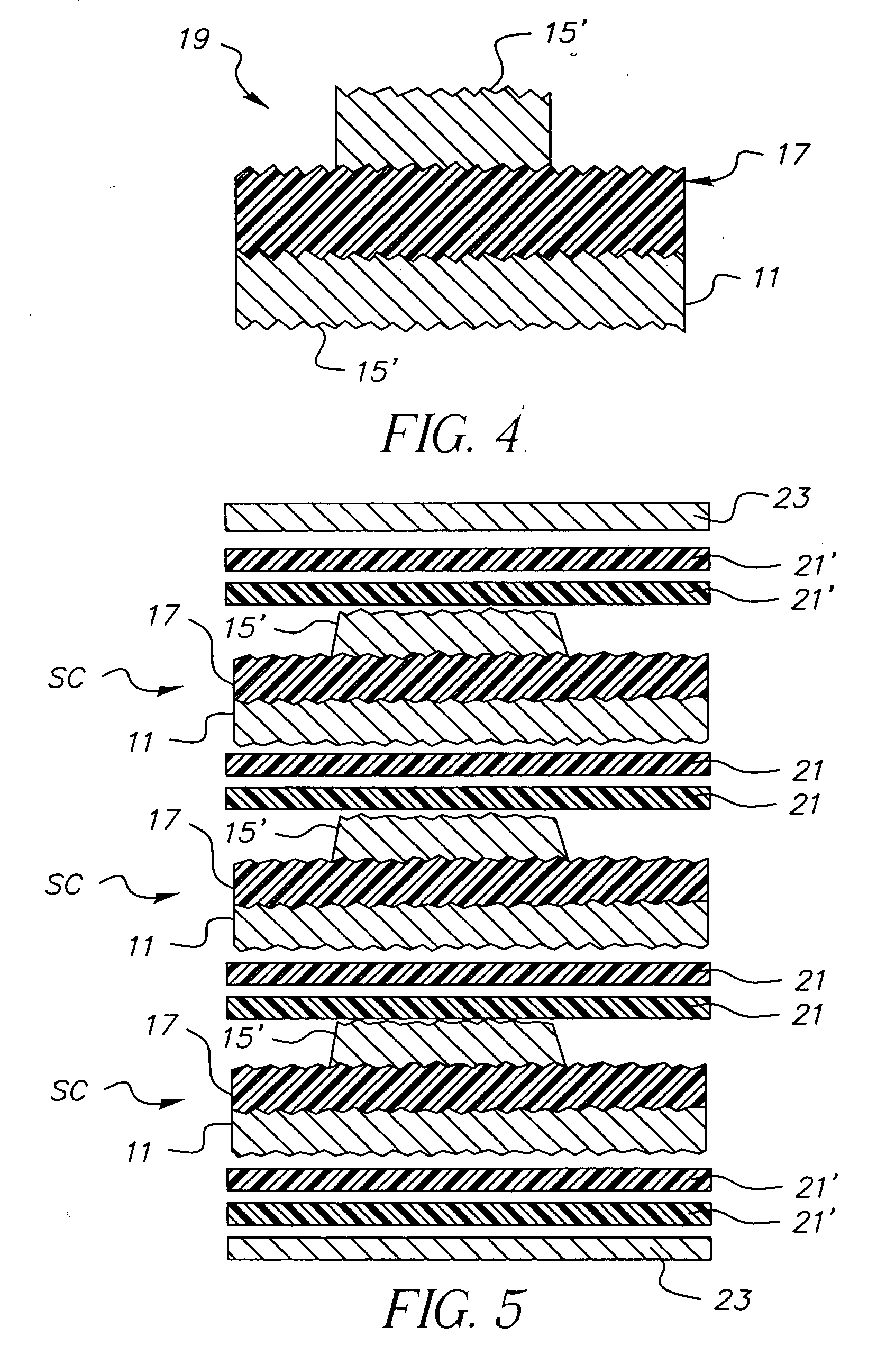 Circuitized substrates utilizing smooth-sided conductive layers as part thereof