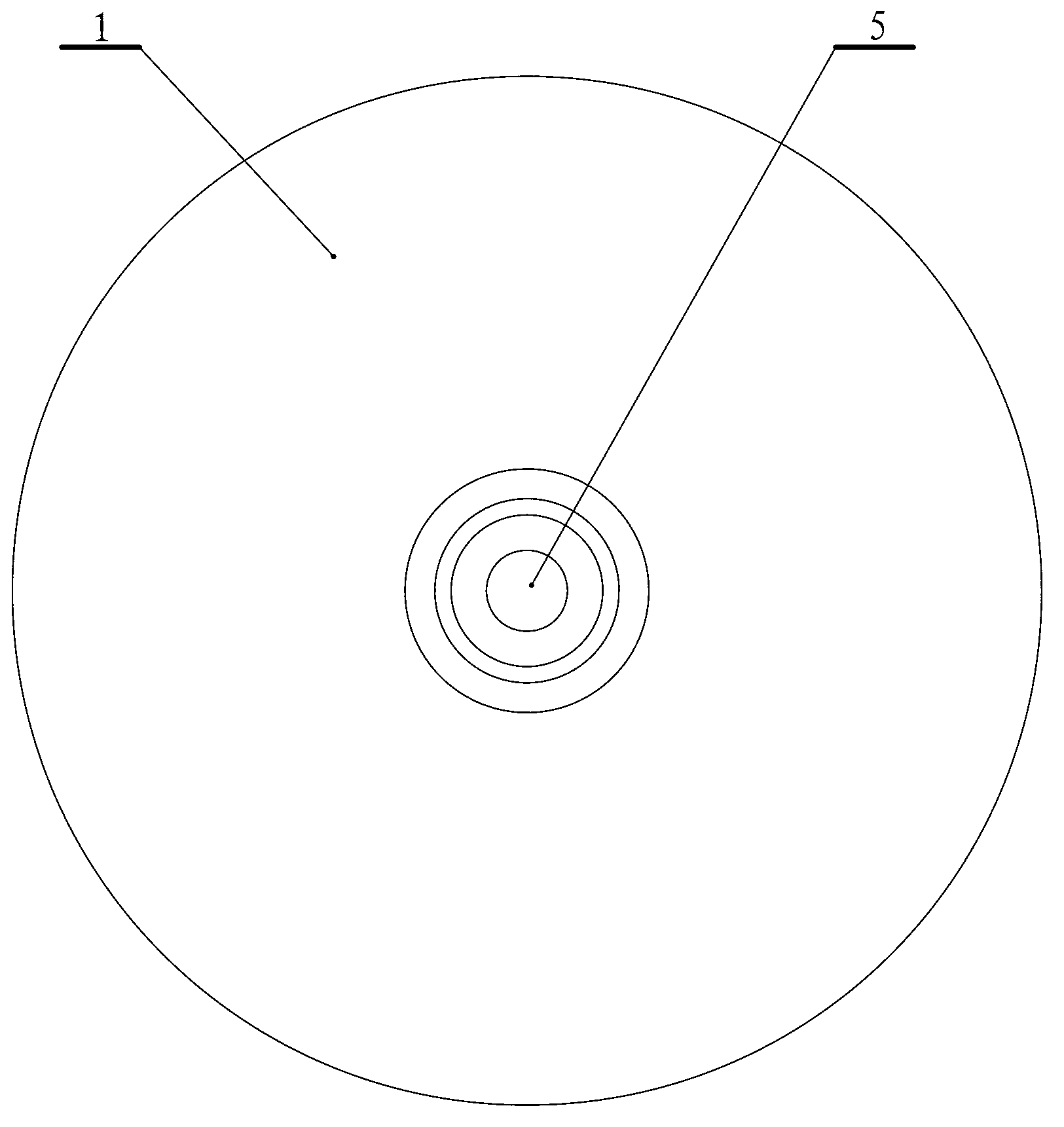 Large bottom plate made of forged blank for annular heating furnace and method for manufacturing large bottom plate