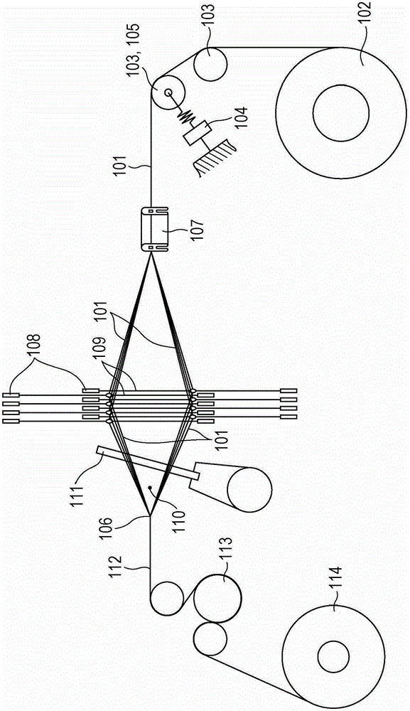 Information display device for loom