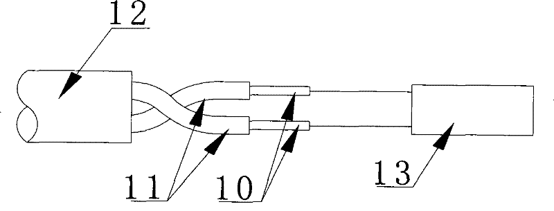 Multi-loop sectional monitoring temperature-sensing electrical signal cable type linear temperature-sensitive detector