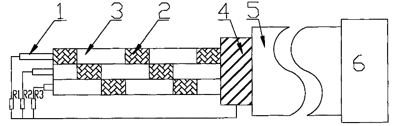 Multi-loop sectional monitoring temperature-sensing electrical signal cable type linear temperature-sensitive detector