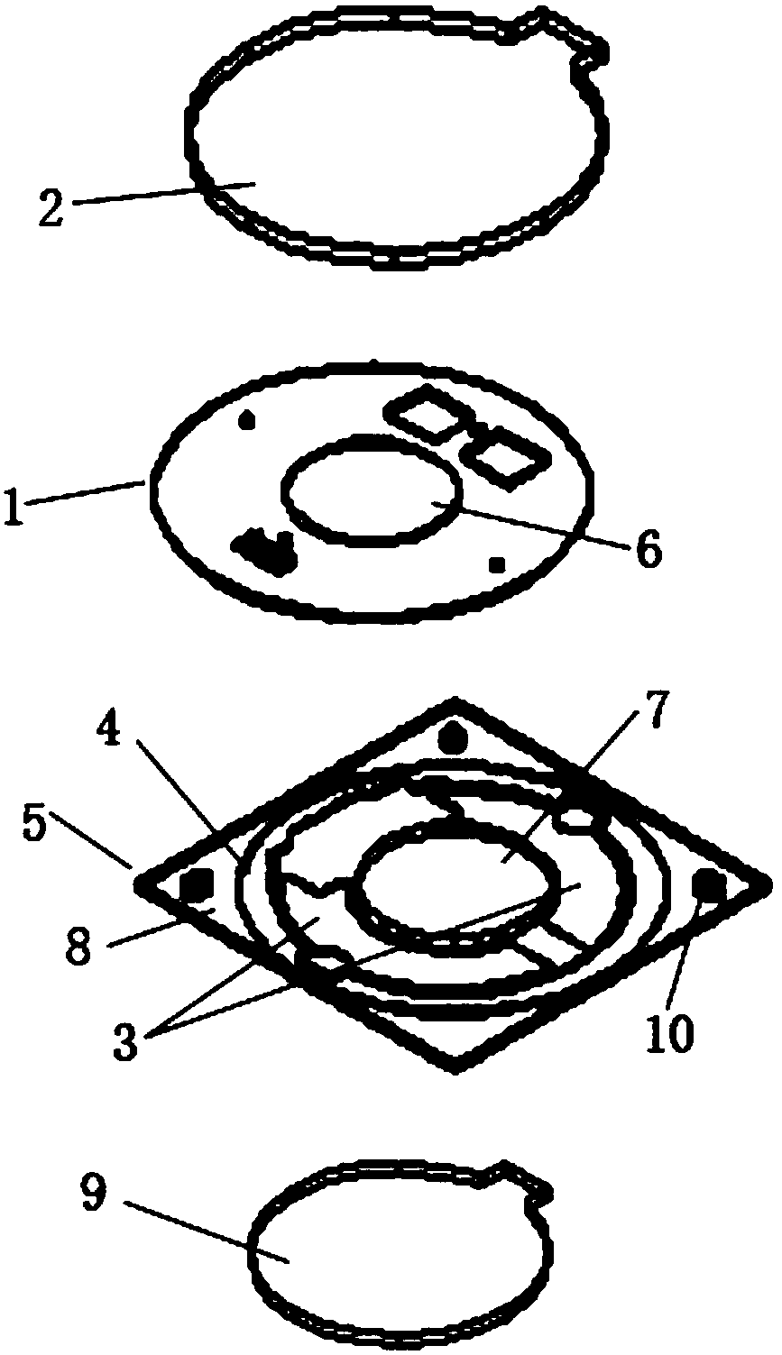 Optical glass component applied to smart camera and corresponding manufacturing process