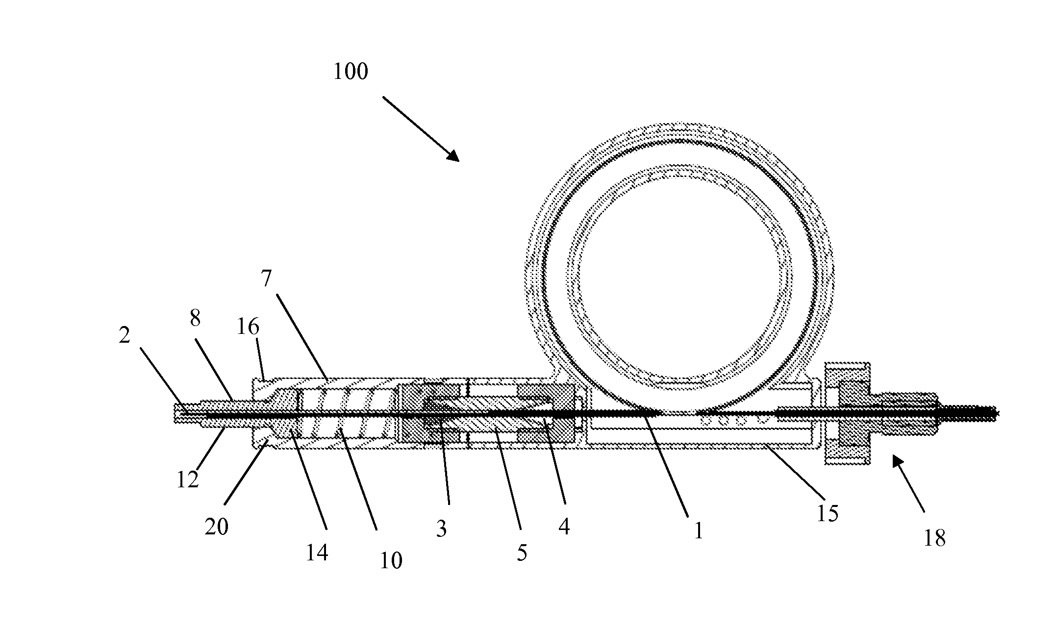 Integrated system for liquid separation and electrospray ionization