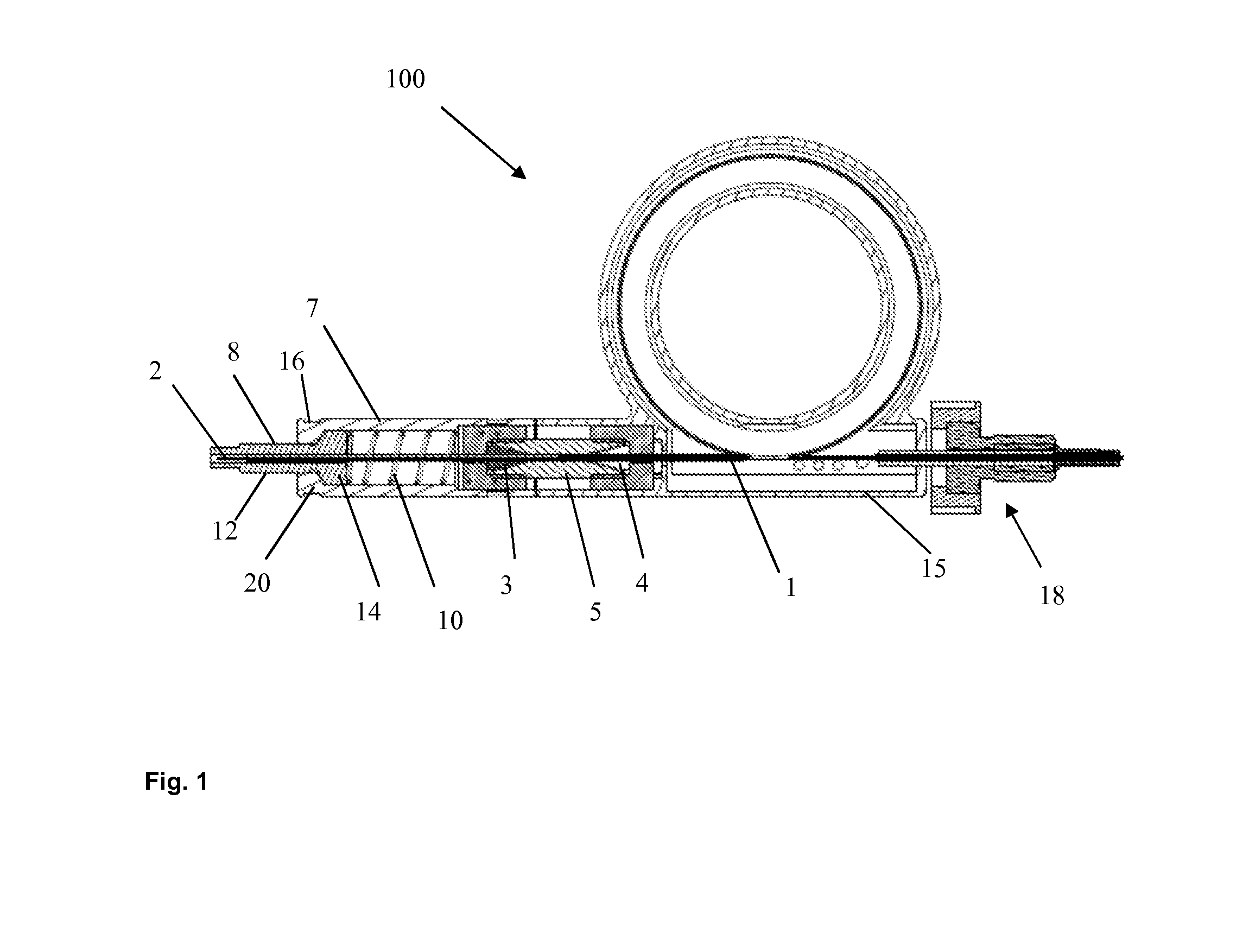 Integrated system for liquid separation and electrospray ionization