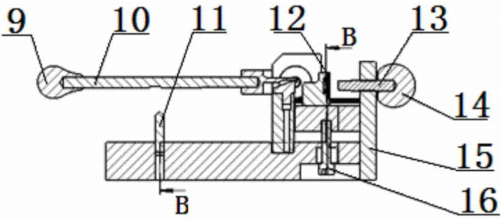 A whole row of contact body bending device