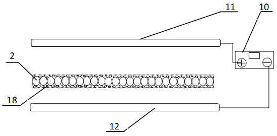 Continuous preparation device for conductive micro-nano material modified prepreg