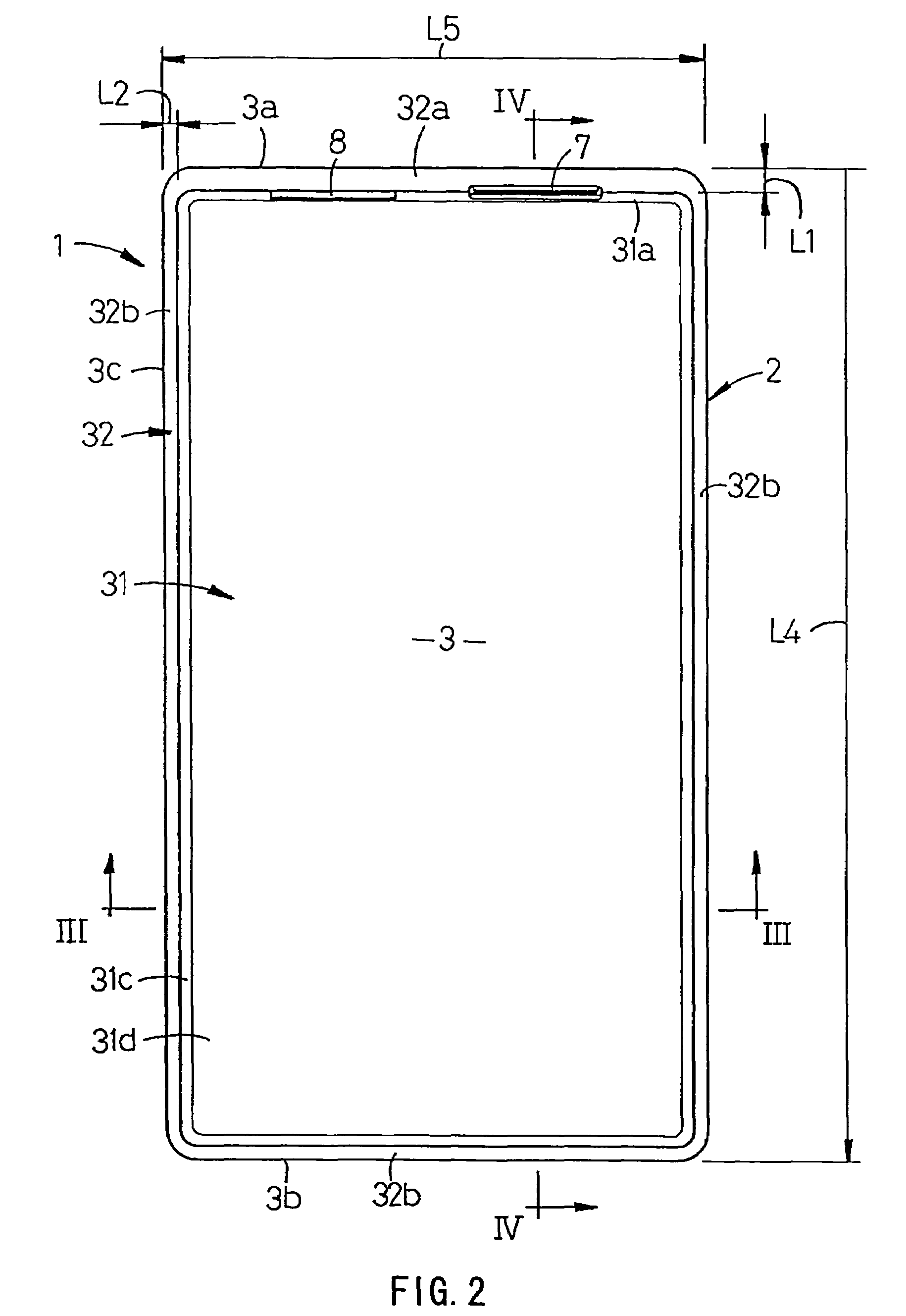 Battery comprising a flange formed at a peripheral edge and a protection circuit attached to the flange