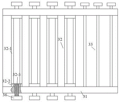 Mother yarn separation adjusting device