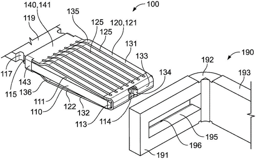 Contact element and system comprising contact element and corresponding element