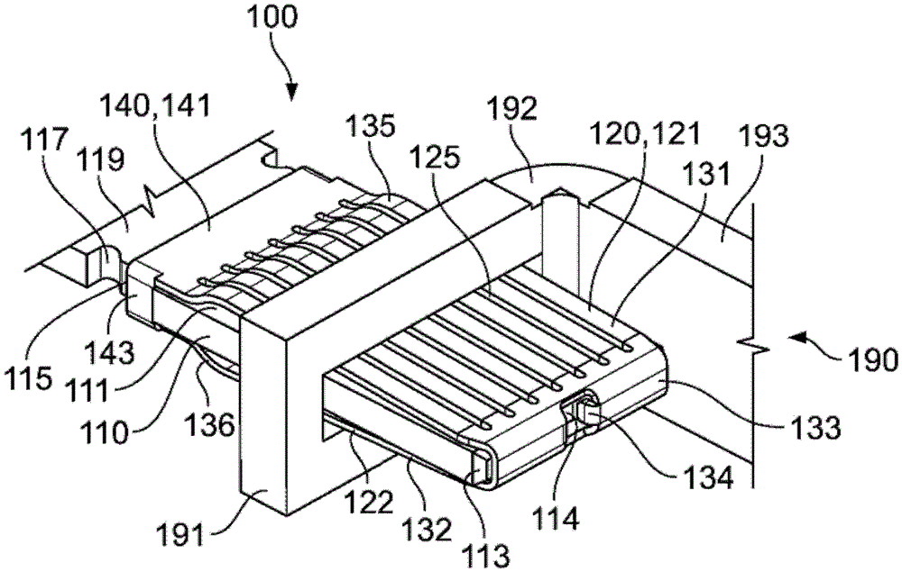 Contact element and system comprising contact element and corresponding element