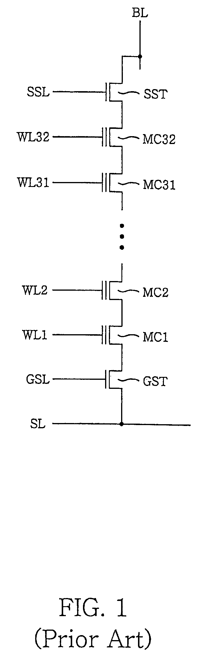 Nonvolatile semiconductor memory device including a cell string with dummy cells