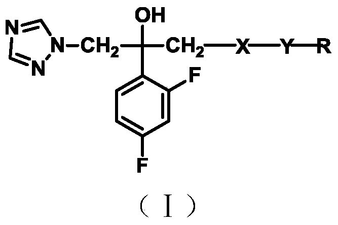 Triazole alcohol antifungal compound with piperidine oxadiazole side chain, preparation method and application thereof