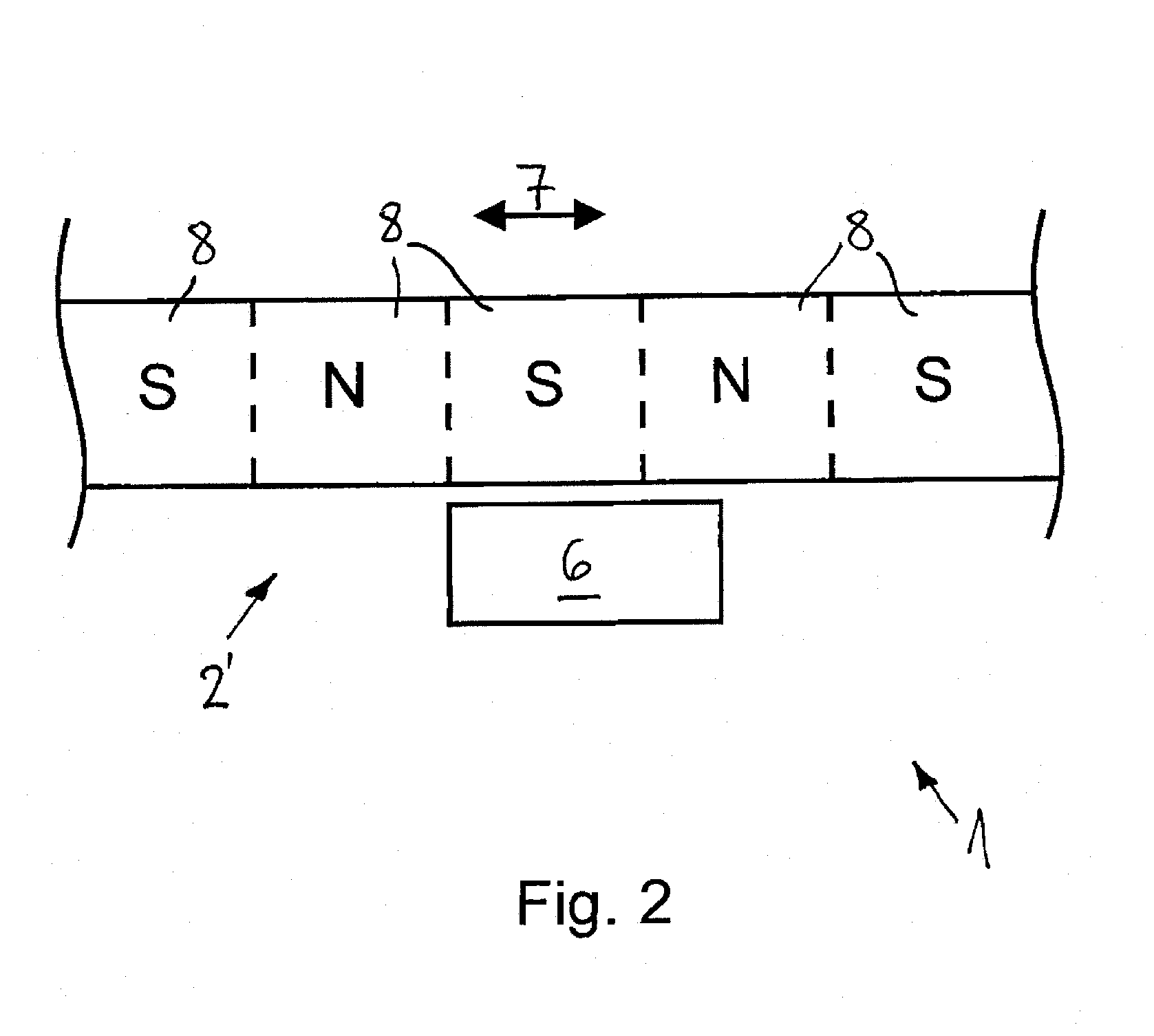Semiconductor chip and method for generating pulse edges, assigned synchronously to the movement of a mechanical part