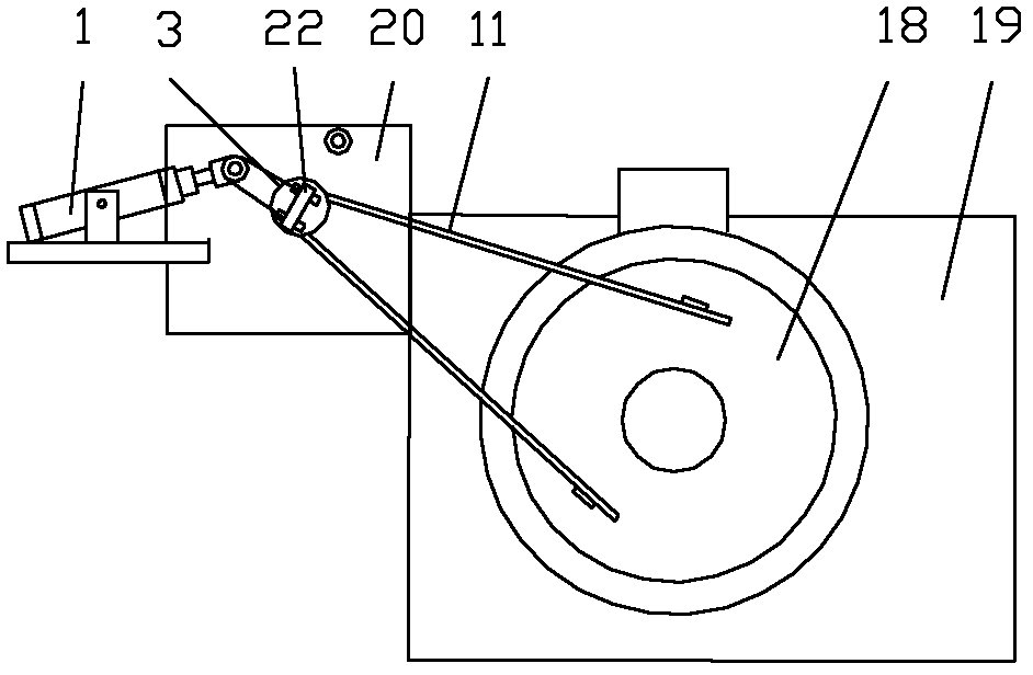 Control device for cover of electric induction furnace