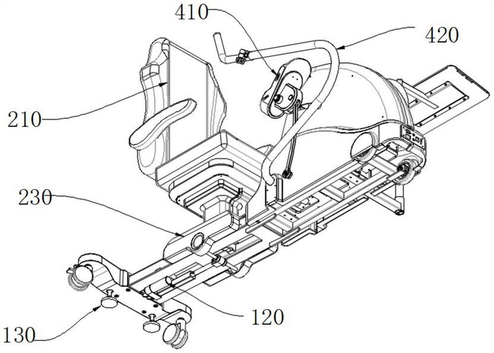 Sitting type limb rehabilitation training equipment