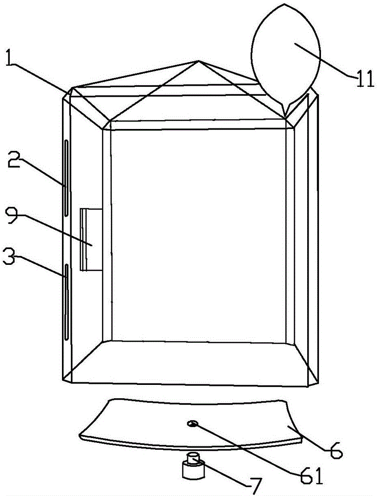 Three-dimensional model surface treatment device based on ultrasonic waves