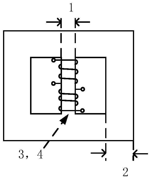 Ferromagnetic frequency tripling transformer and frequency division power transmission system