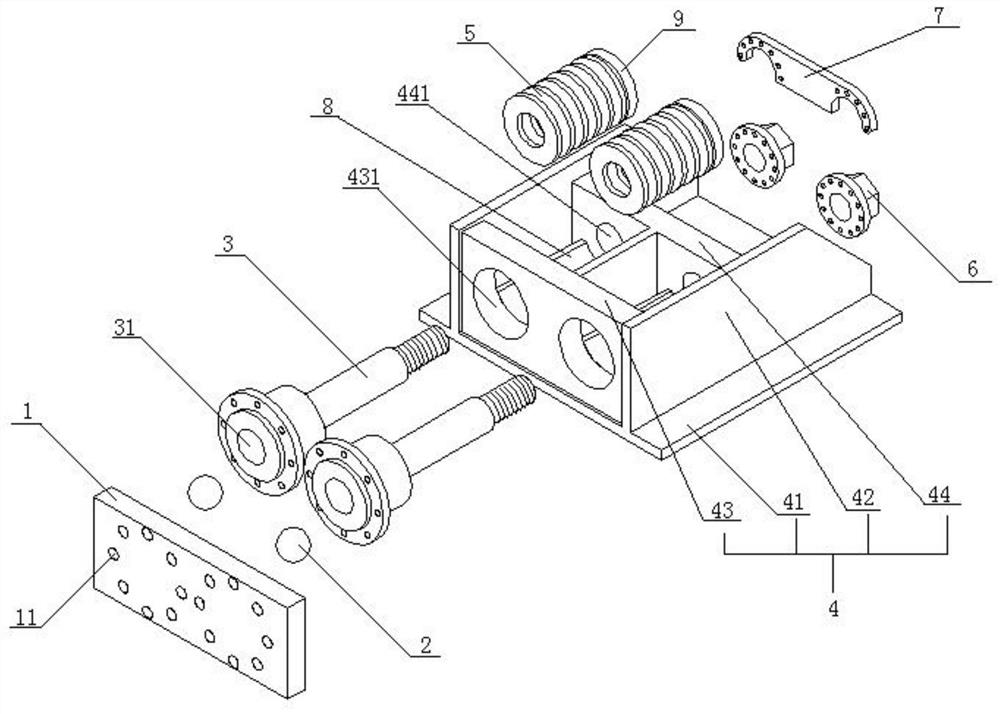 Double-buffering baffle