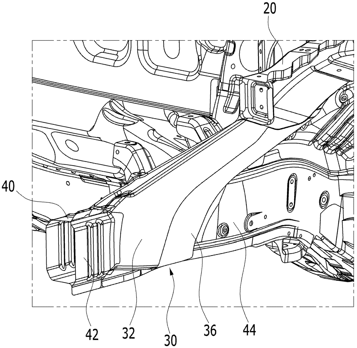 Front vehicle body reinforcing structure