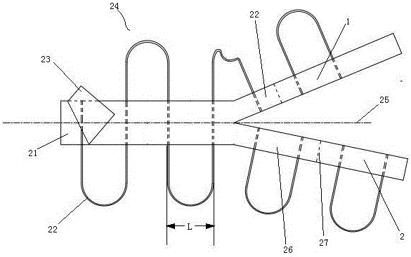 Hand rope release mechanism and hand rope release method
