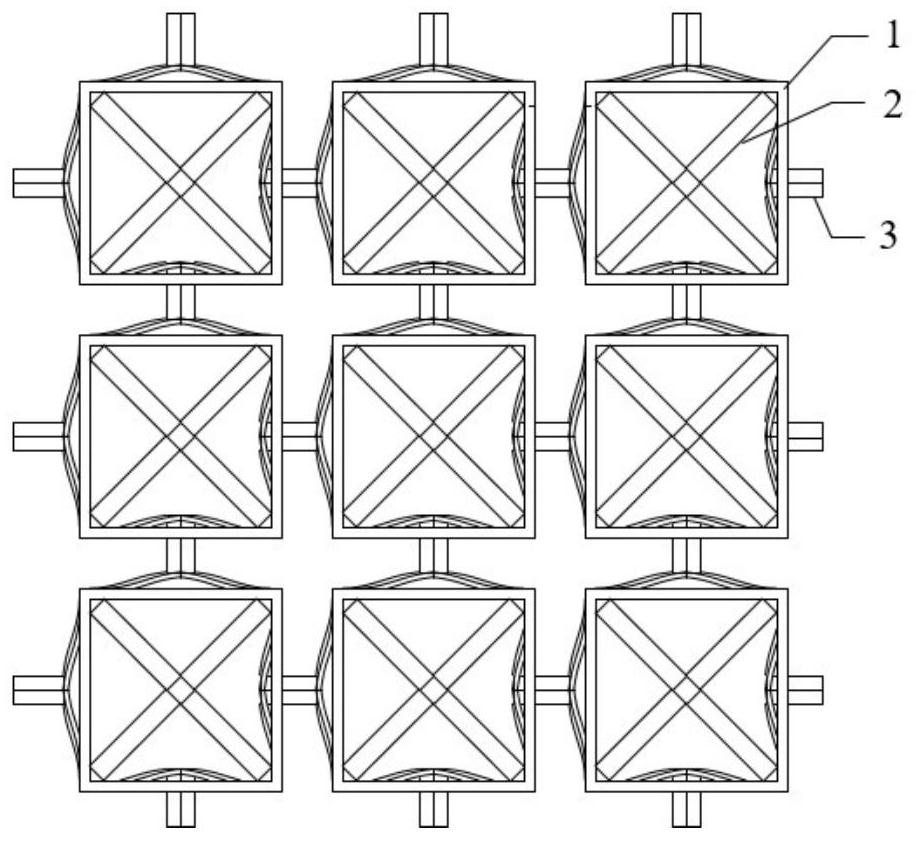 Recoverable six-way buffer energy-absorbing metamaterial and design method thereof