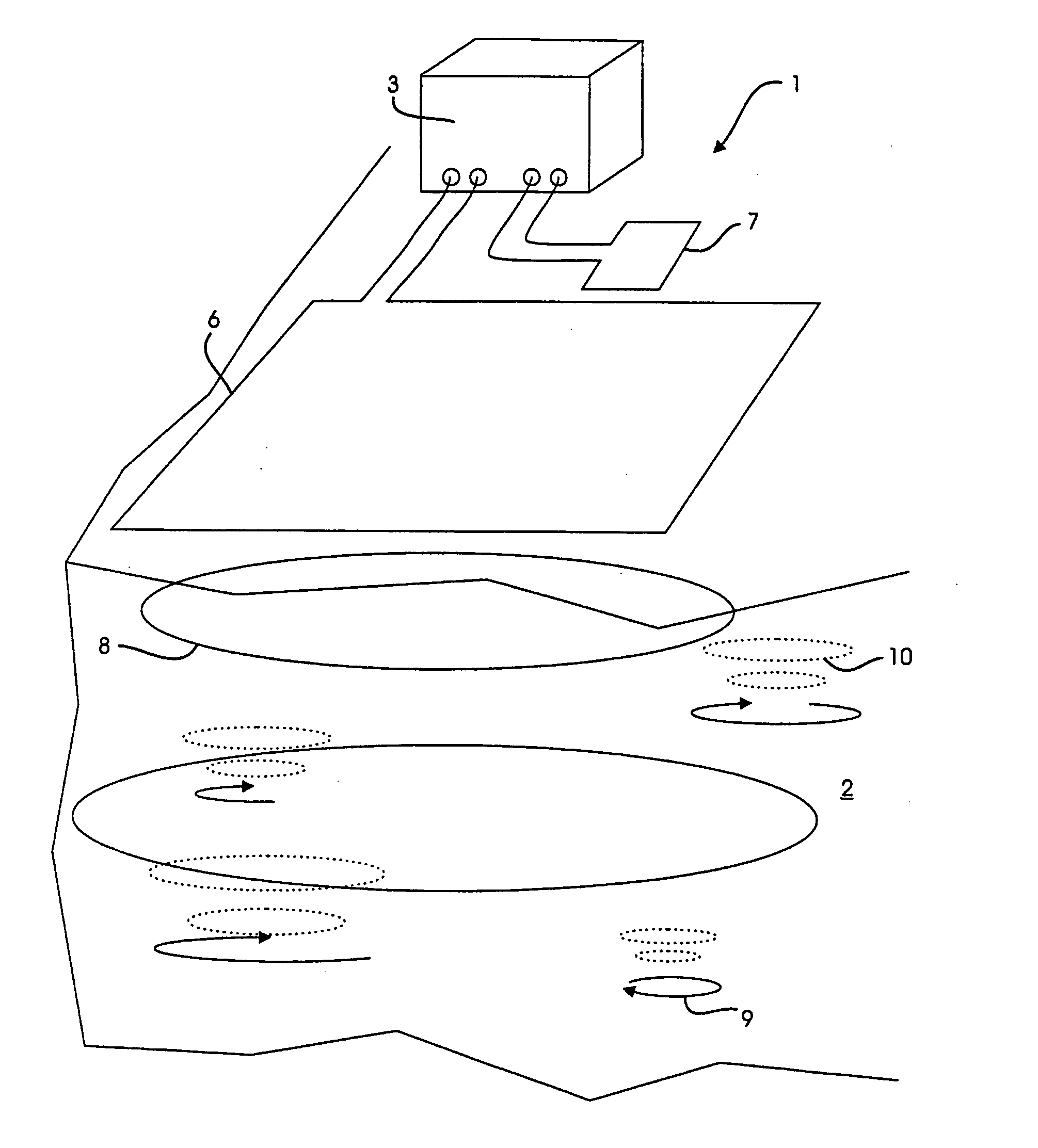 Measuring equipment and method for mapping the geology in an underground formation