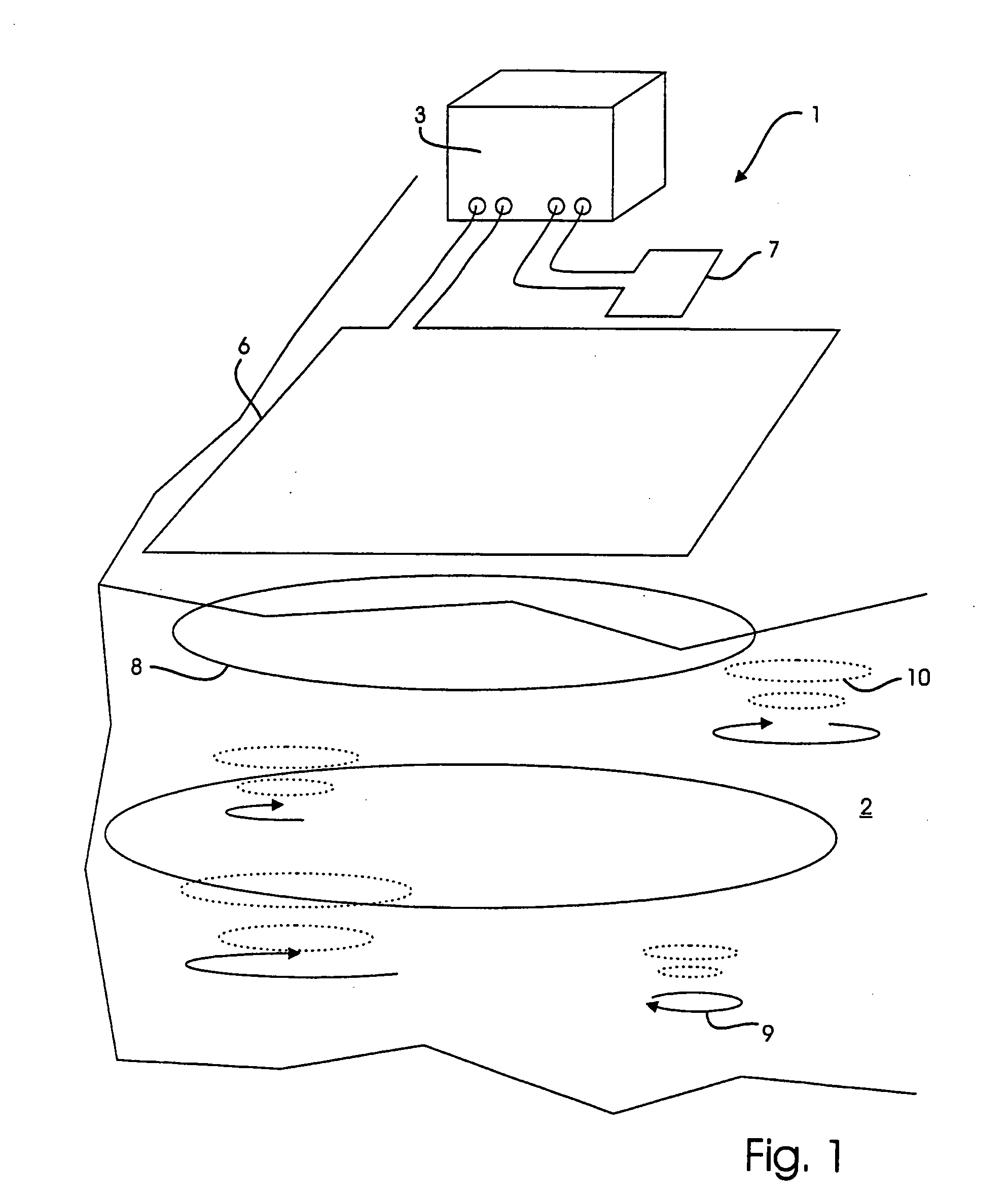 Measuring equipment and method for mapping the geology in an underground formation