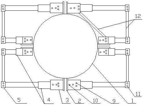 Cross arm supporting device with ice melting function