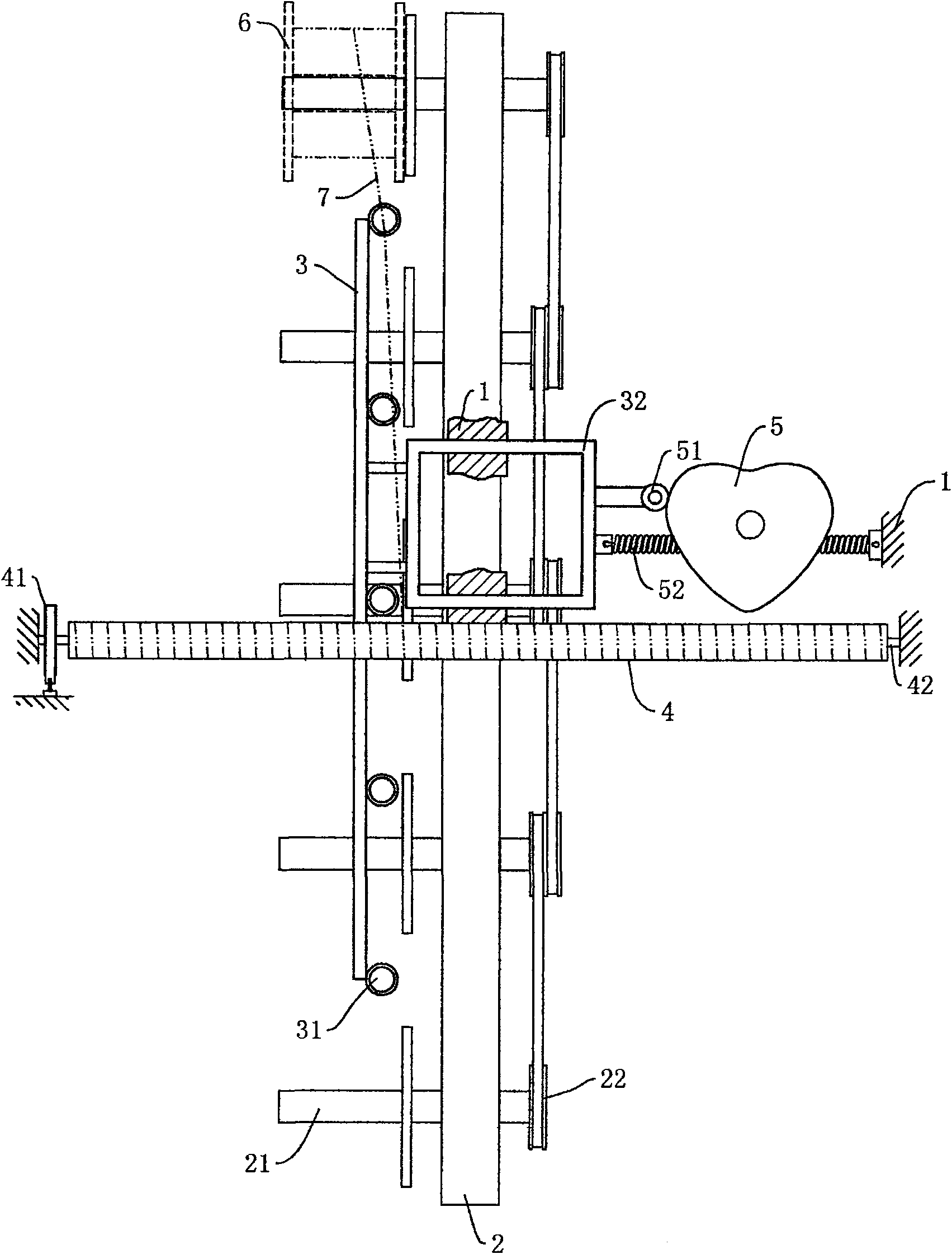 Bristle hair roll backwinding machine