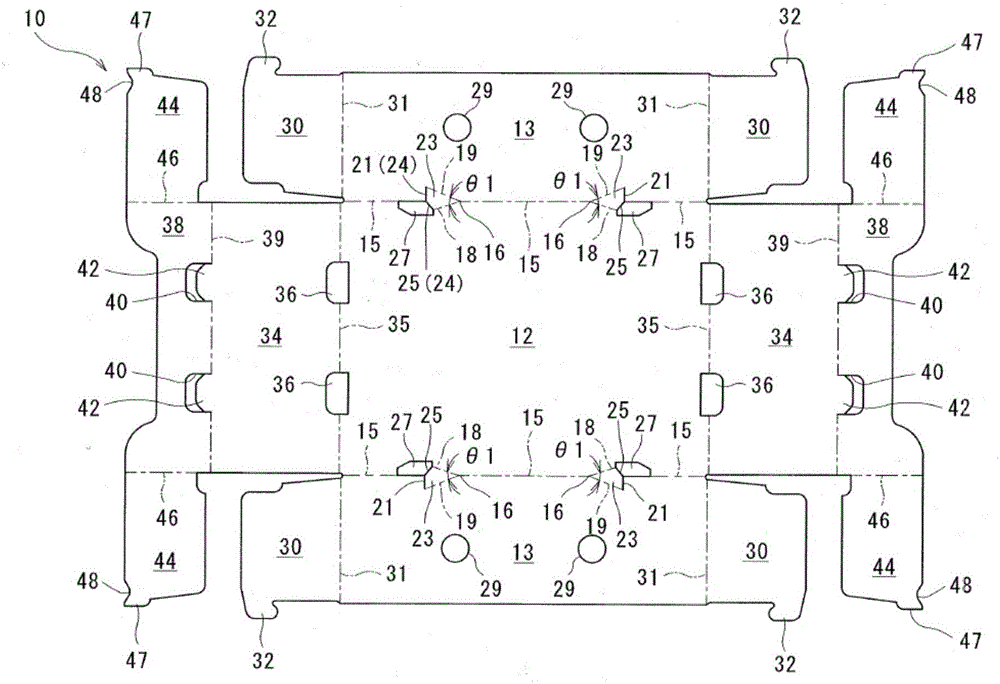 Locking structure, container utilizing locking structure, and assembling device for container