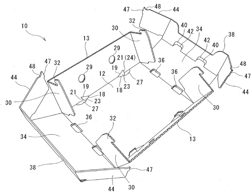 Locking structure, container utilizing locking structure, and assembling device for container