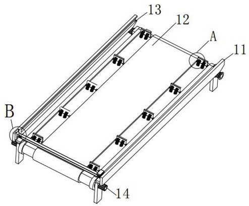 Forestry seedling bed feeding and unloading device