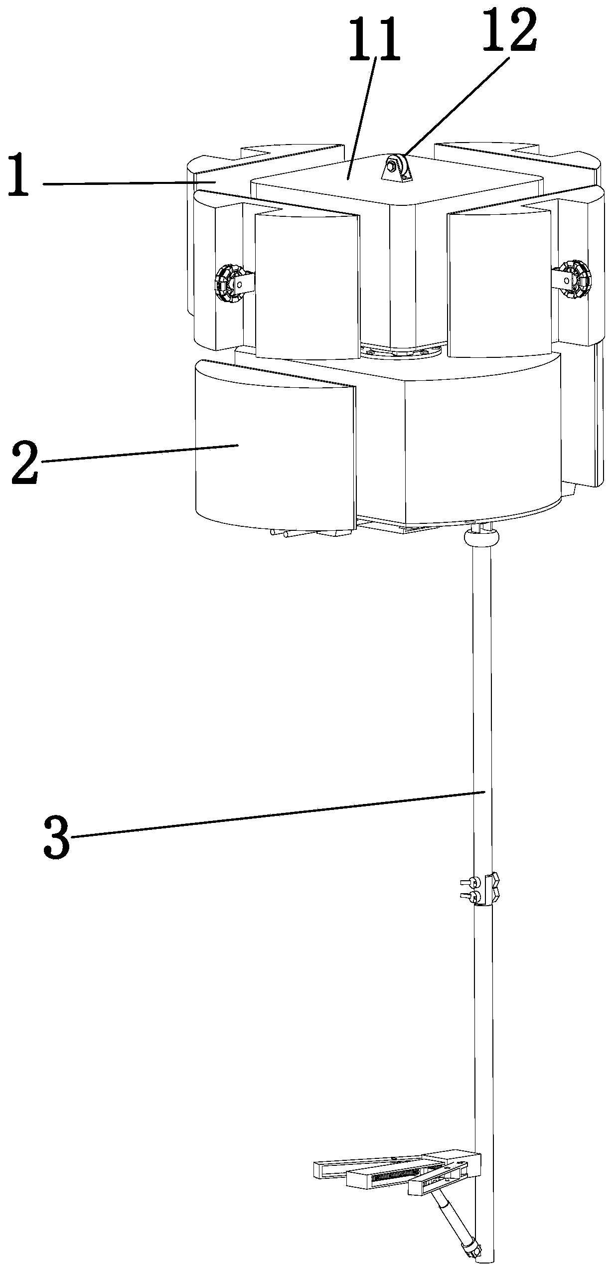 Rotary positioning type deep well rescue device