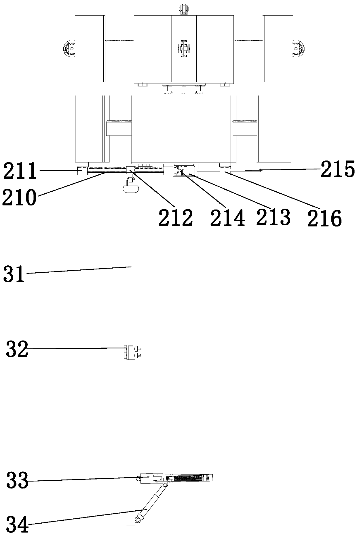 Rotary positioning type deep well rescue device