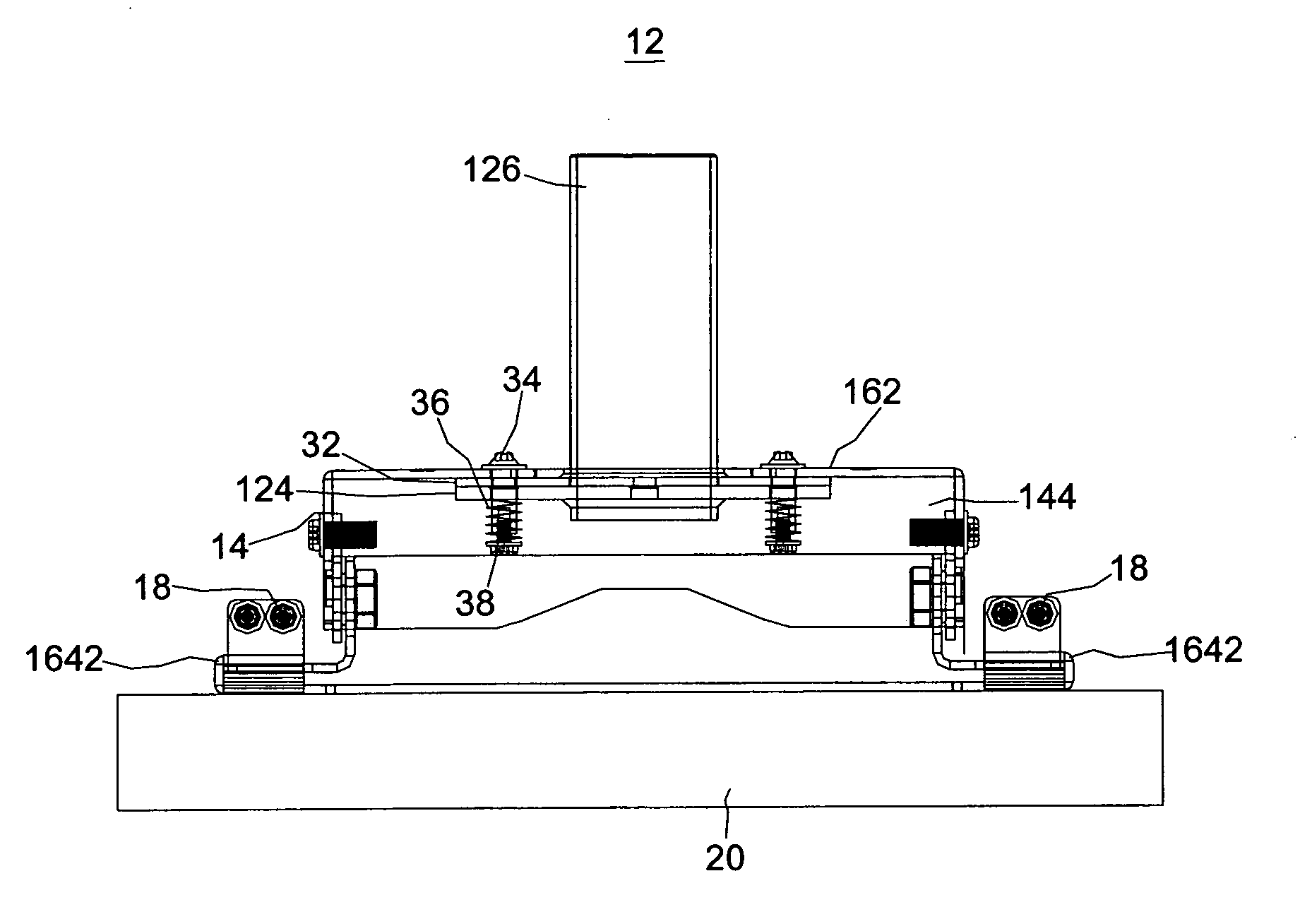 Structure for hanging an electronic device