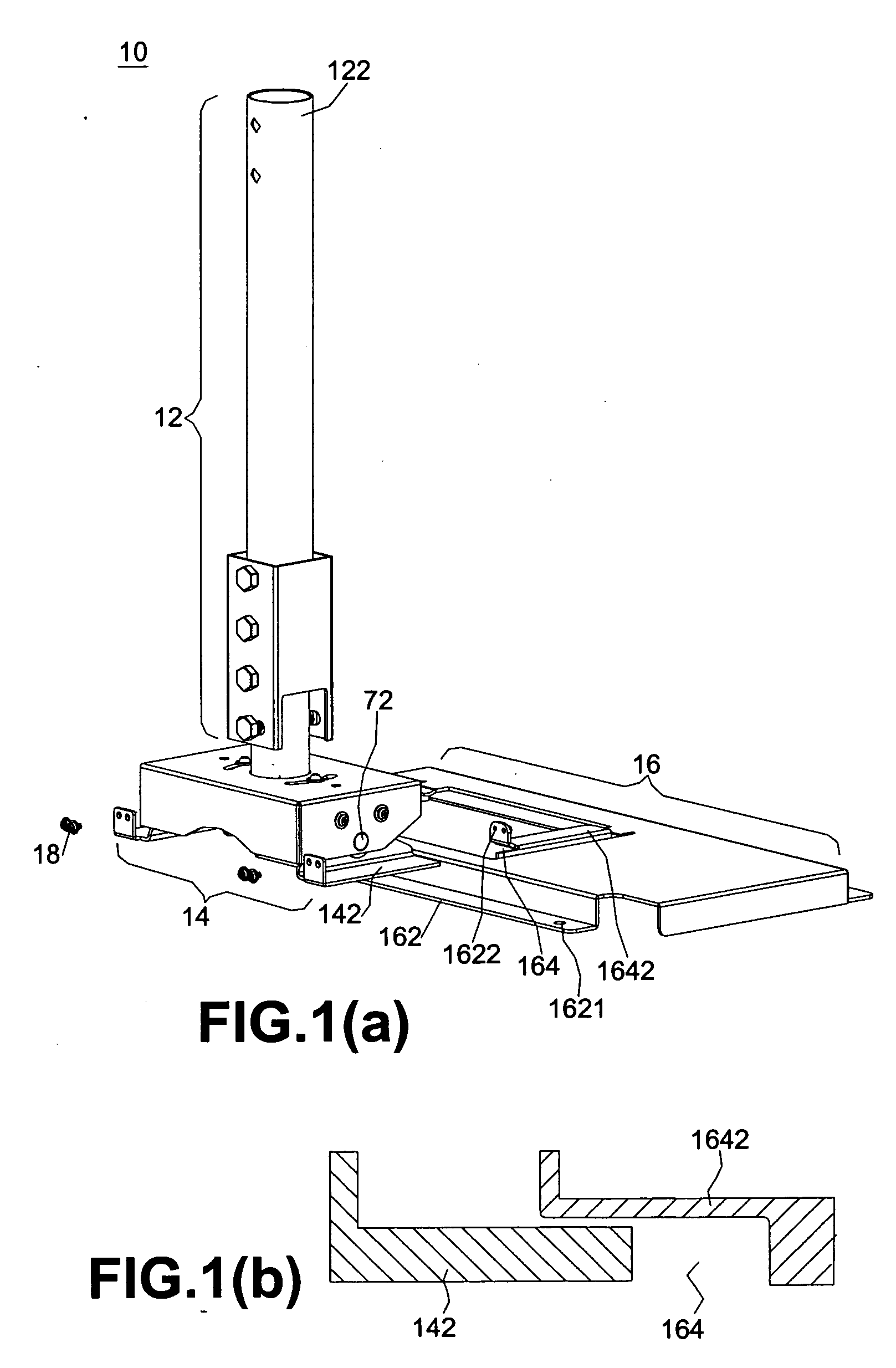 Structure for hanging an electronic device