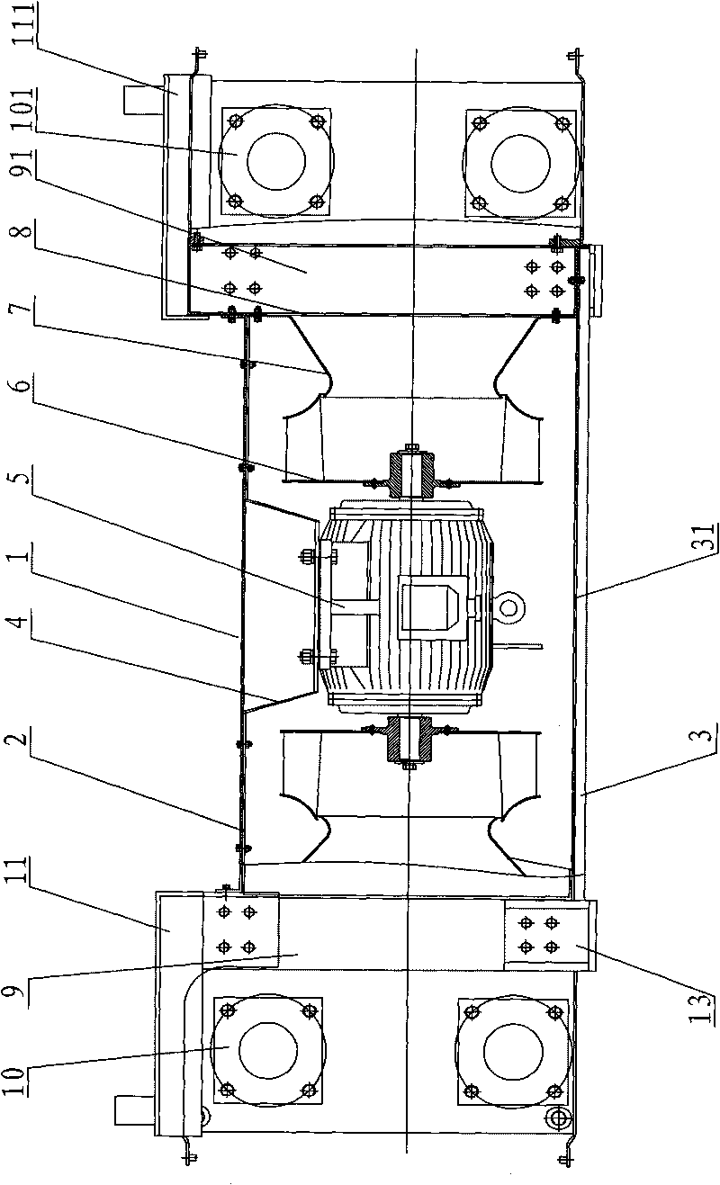 Oil cooler of traction transformer of electric motor unit