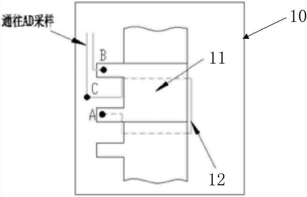 Lead structure of manganese-copper shunt, PCB, and layout structure of PCB