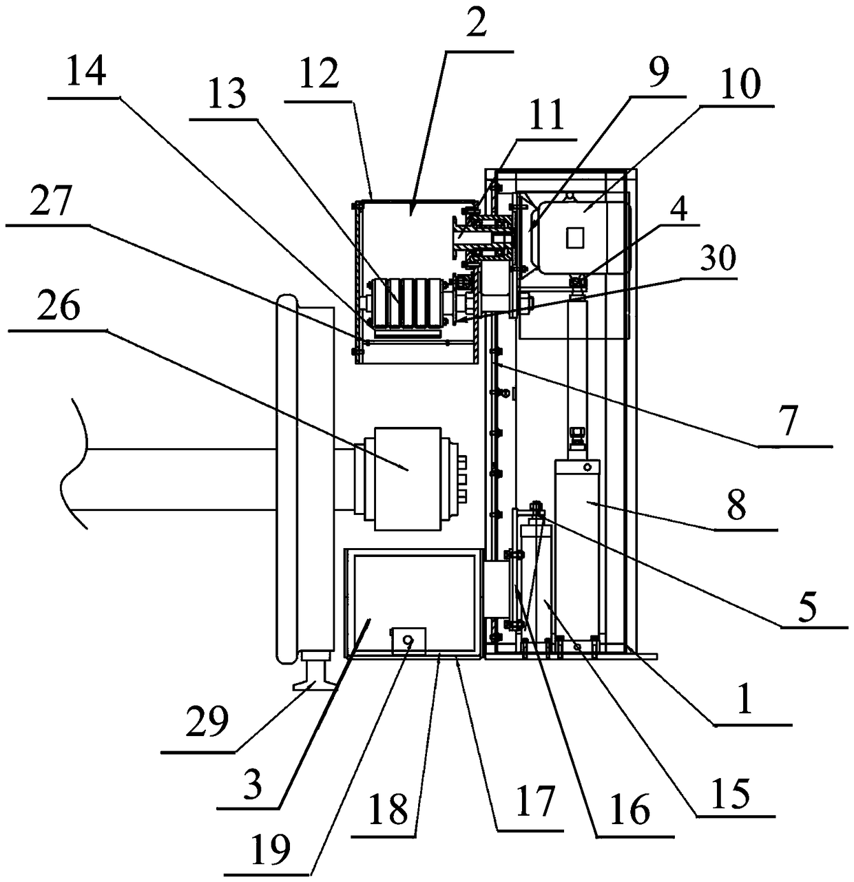 Derusting machine of wheel set rolling bearing outer ring for truck