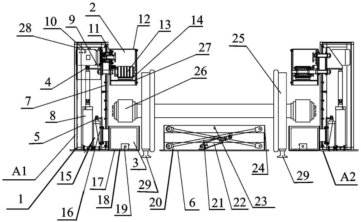 Derusting machine of wheel set rolling bearing outer ring for truck