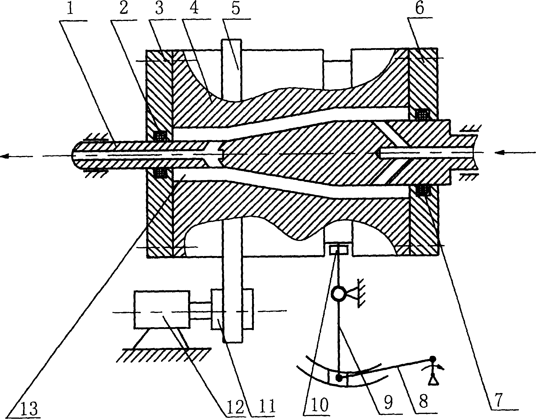 Auxiliary formation device of polymer product