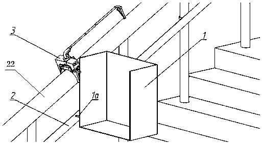 A speed-adjustable stair transportation device and method
