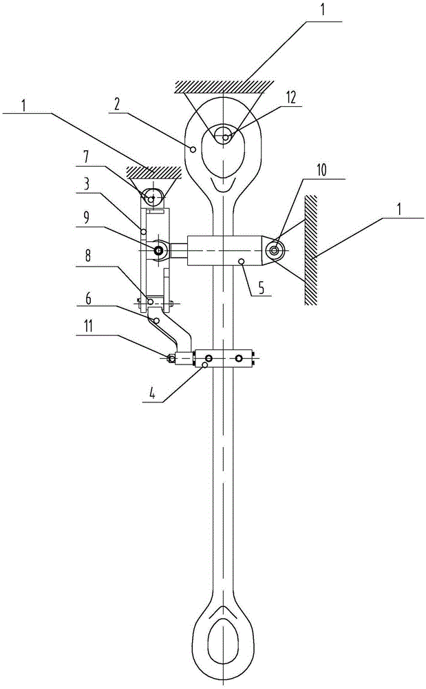 A lifting ring tilting mechanism