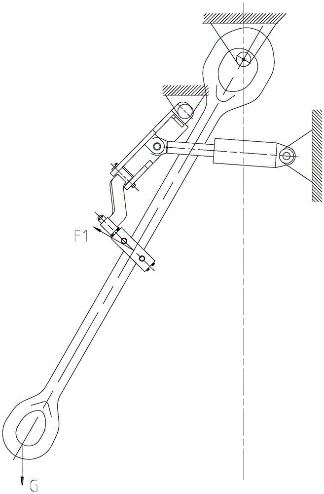 A lifting ring tilting mechanism