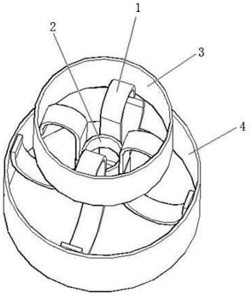 A double u-shaped buffer support and its manufacturing method