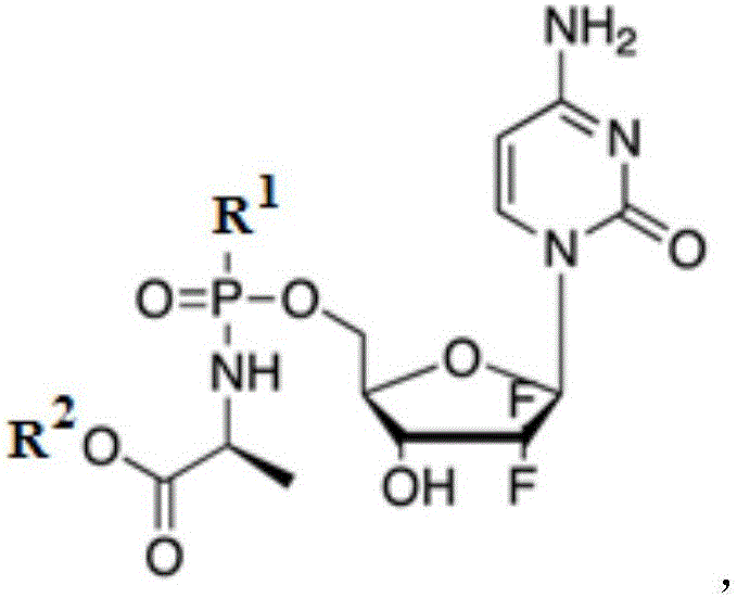 Gemcitabine ProTide hypoxic activation prodrug and application thereof